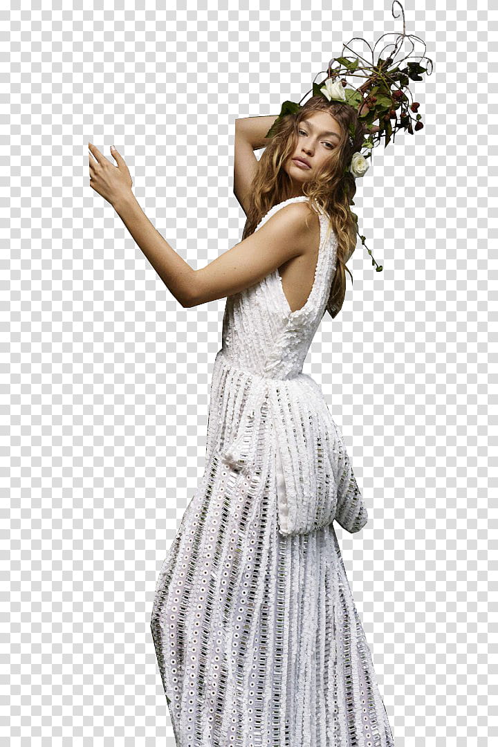 Gigi Hadid, Harper’s-Bazaar-Gigi-Hadid-Karl-Lagerfeld- transparent background PNG clipart