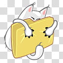 Iconos lindos , krpeta gatito, white cat holding folder icon transparent background PNG clipart