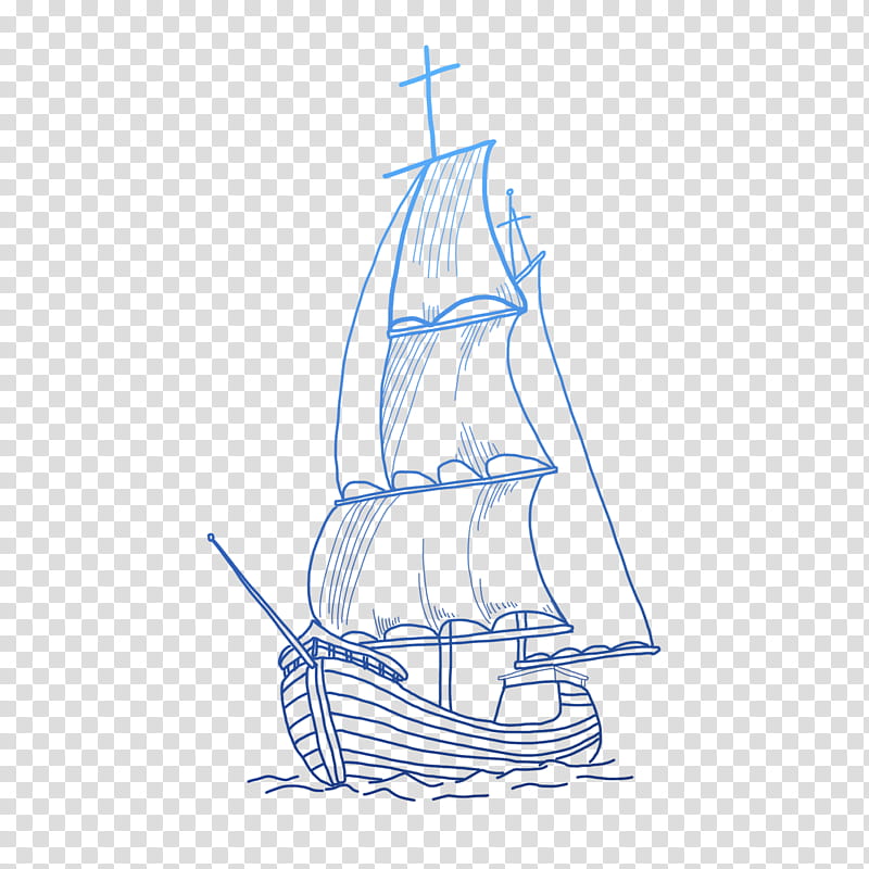 Columbus Day, Sail, Brigantine, Sailing Ship, Galleon, Barque, Drawing, Schooner transparent background PNG clipart