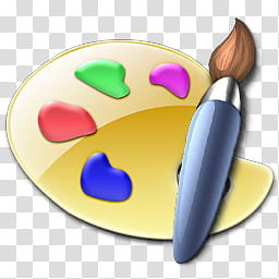Paint Brush and Palette Icon, BrushPalette-Back, paint brush transparent background PNG clipart