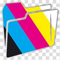 CMYK icons, Folder transparent background PNG clipart