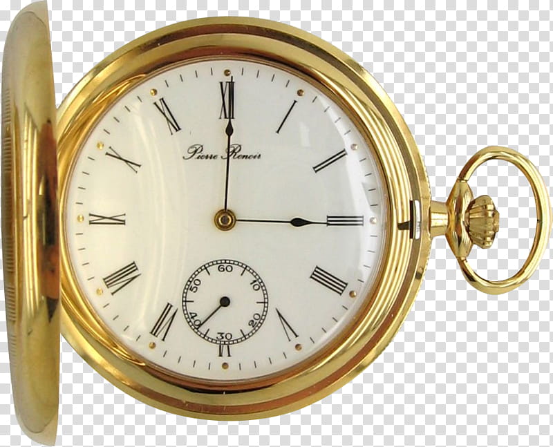 gold-colored pocket watch transparent background PNG clipart