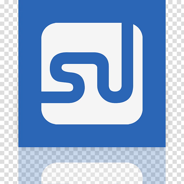 Metro UI Icon Set  Icons, StumbleUpon alt_mirror, white and blue SU logo transparent background PNG clipart