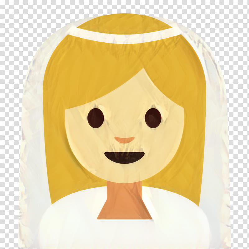 Emoji Hair, Human Skin Color, Bride, Face, Religious Veils, Wedding, Woman, White transparent background PNG clipart