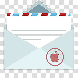 Mac OS X Mavericks icons, Mail, envelop art transparent background PNG clipart