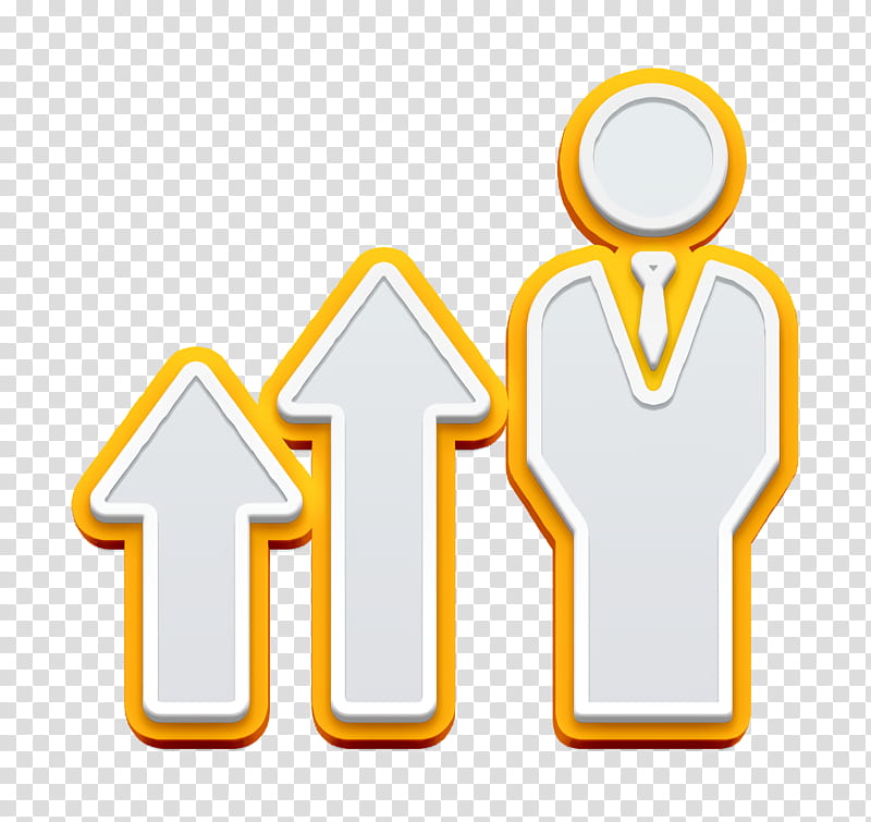 Promotion icon Filled Management Elements icon Businessman icon, Text, Yellow, Logo, Signage transparent background PNG clipart