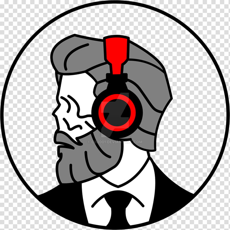 Bearded Man Logo Suit Skull Black Circle transparent background PNG clipart