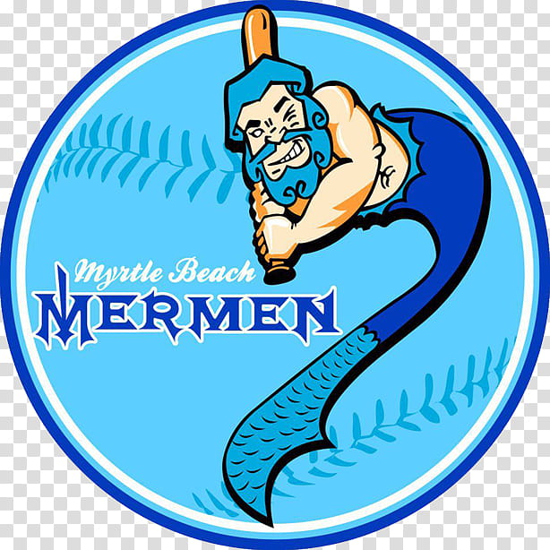 Mermaid, Merman, Myrtle Beach, Logo, Baseball, Eastbound Down, Area, Recreation transparent background PNG clipart