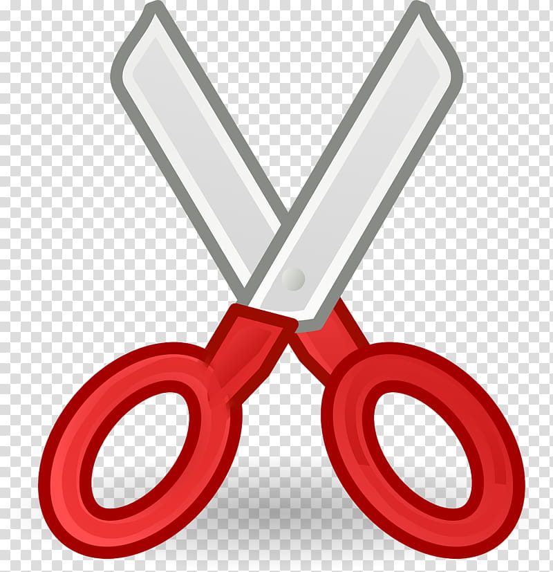 Scissors, Tango Desktop Project, Document, Red, Line transparent background PNG clipart