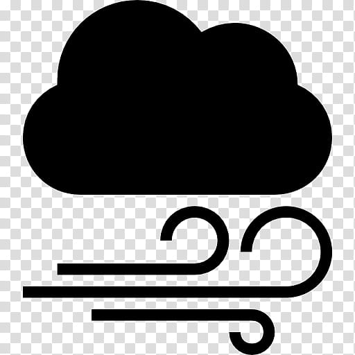 Cloud Wind Weather Symbol Rain, Text, Line, Heart, Blackandwhite transparent background PNG clipart