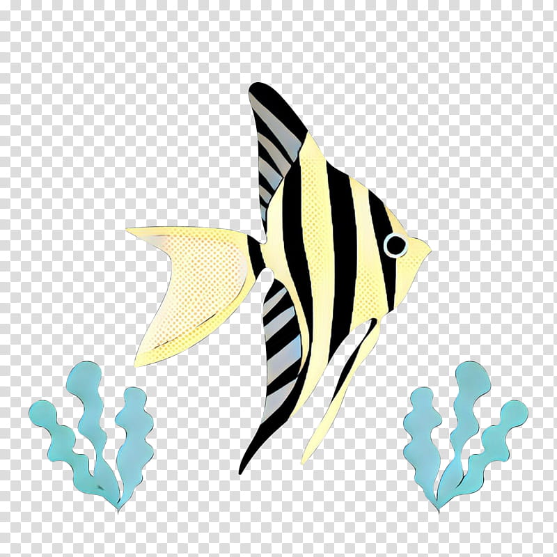 Coral Reef, Pop Art, Retro, Vintage, Tropical Fish, Guppy, Aquarium, Freshwater Angelfish transparent background PNG clipart