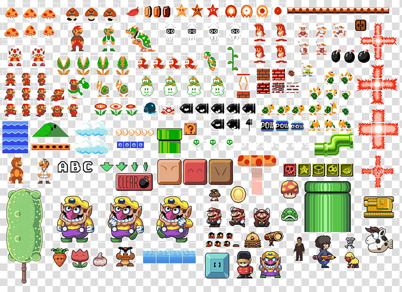 Some Mario stuff and more transparent background PNG clipart