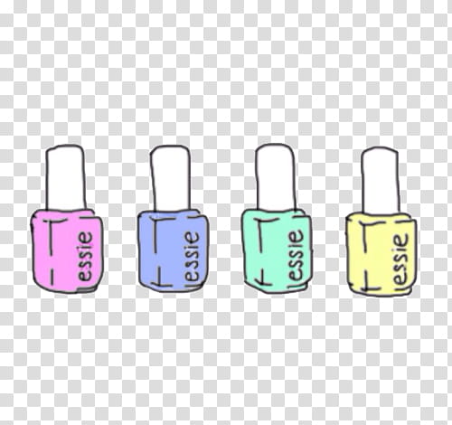 overlays, pink,purple,green,and yellow Lessie nail polish illustration transparent background PNG clipart