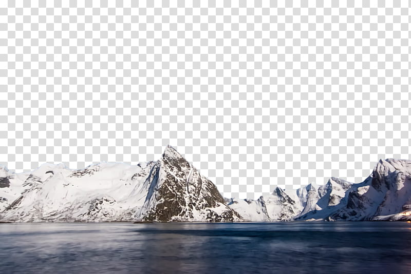 mountain mountainous landforms glacial landform water arctic, Mountain Range, Glacier, Sky, Fjord, Ice transparent background PNG clipart