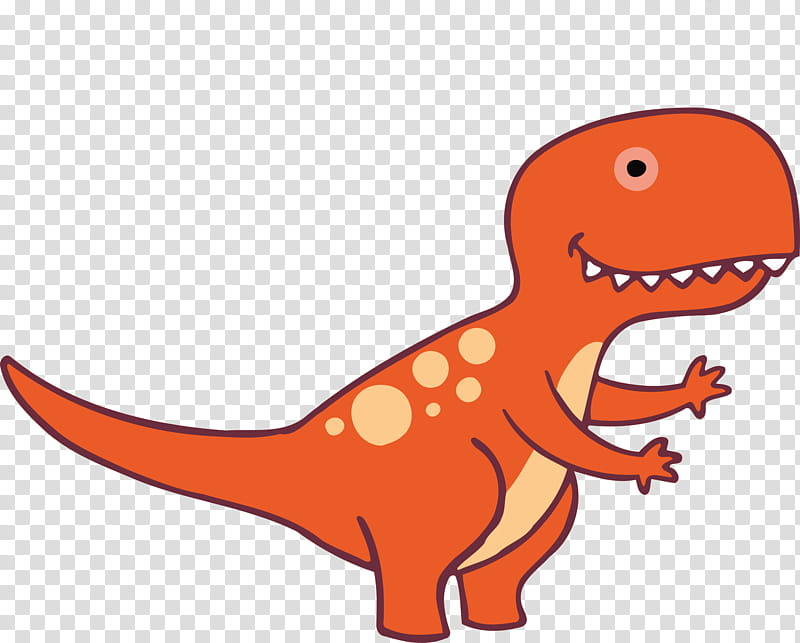 Dinosaur, Tyrannosaurus, Edmontosaurus, Triceratops, Ankylosaurus, Theropods, Orange, Cartoon transparent background PNG clipart