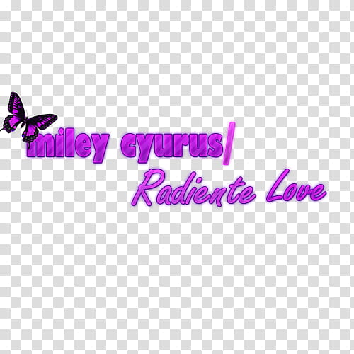 texto miley cyrus RD transparent background PNG clipart