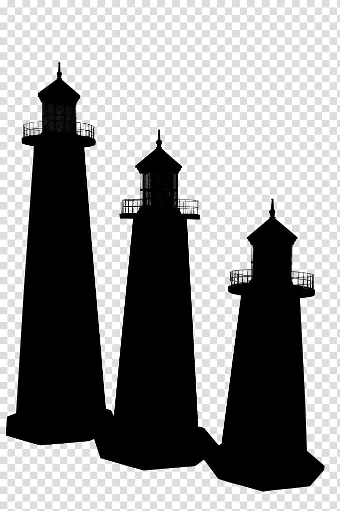 Silhouette Lighthouse, Tower, Beacon, Outerwear, Dress, Blackandwhite, Games transparent background PNG clipart