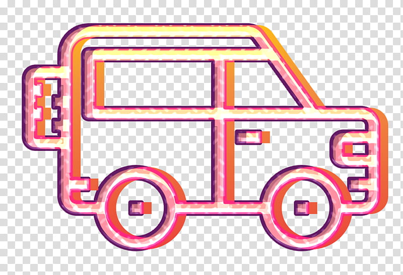 Jeep icon Car icon, Vehicle, Line, Sticker transparent background PNG clipart