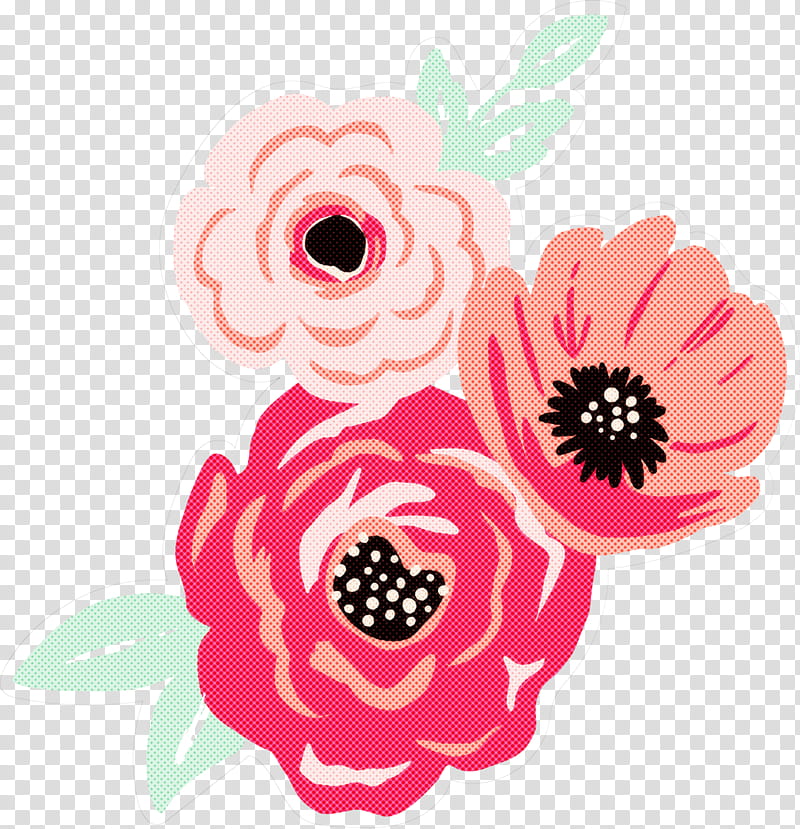 pink flower plant petal anemone, Poppy Family, Wildflower transparent background PNG clipart