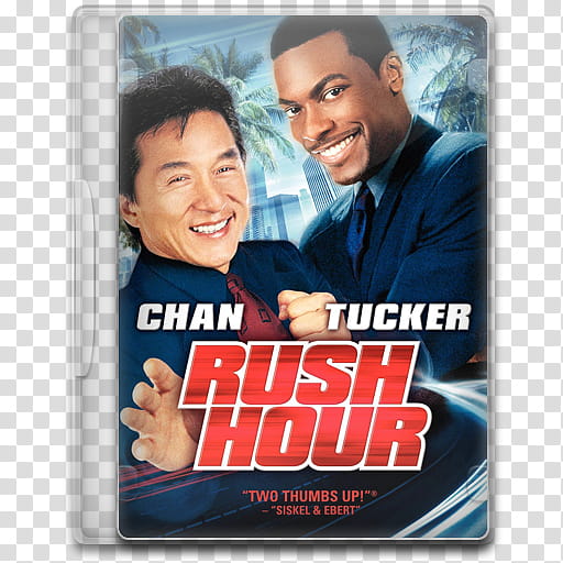 Movie Icon , Rush Hour, Rush Hour DVD case transparent background PNG clipart