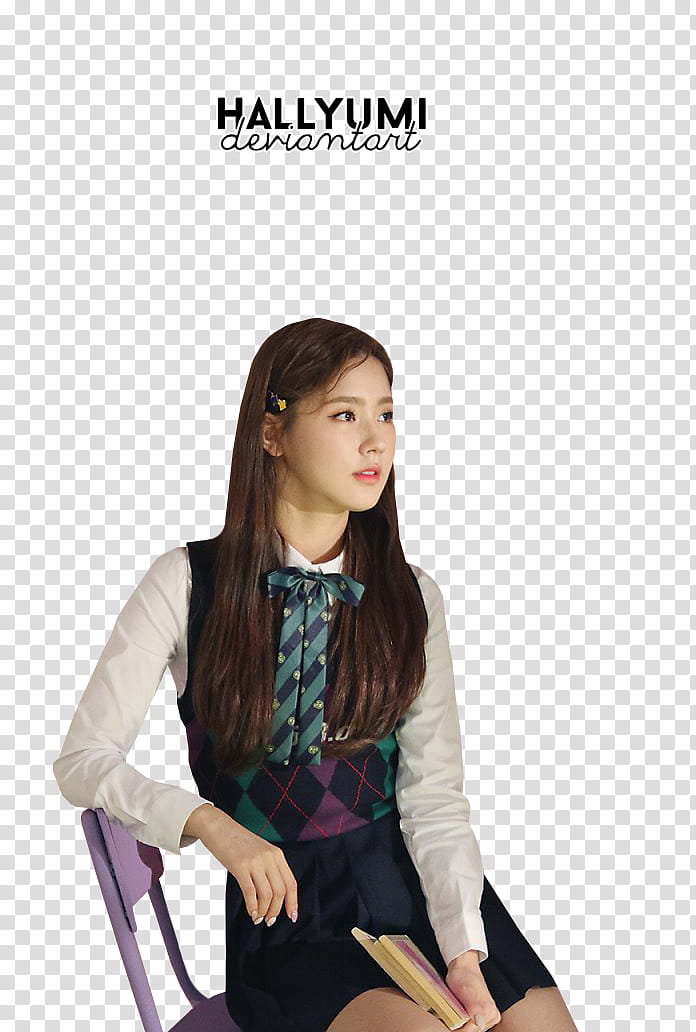 Miyeon and Shuhua, woman sitting down on chair transparent background PNG clipart