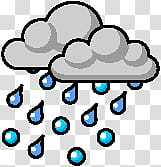 The AOL Weather Icon Collection, Rain and Sleet Mix transparent background PNG clipart