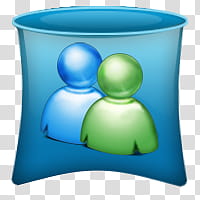 Windows Live For XP, blue logo transparent background PNG clipart