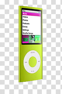 Objects, green iPod Shuffle transparent background PNG clipart