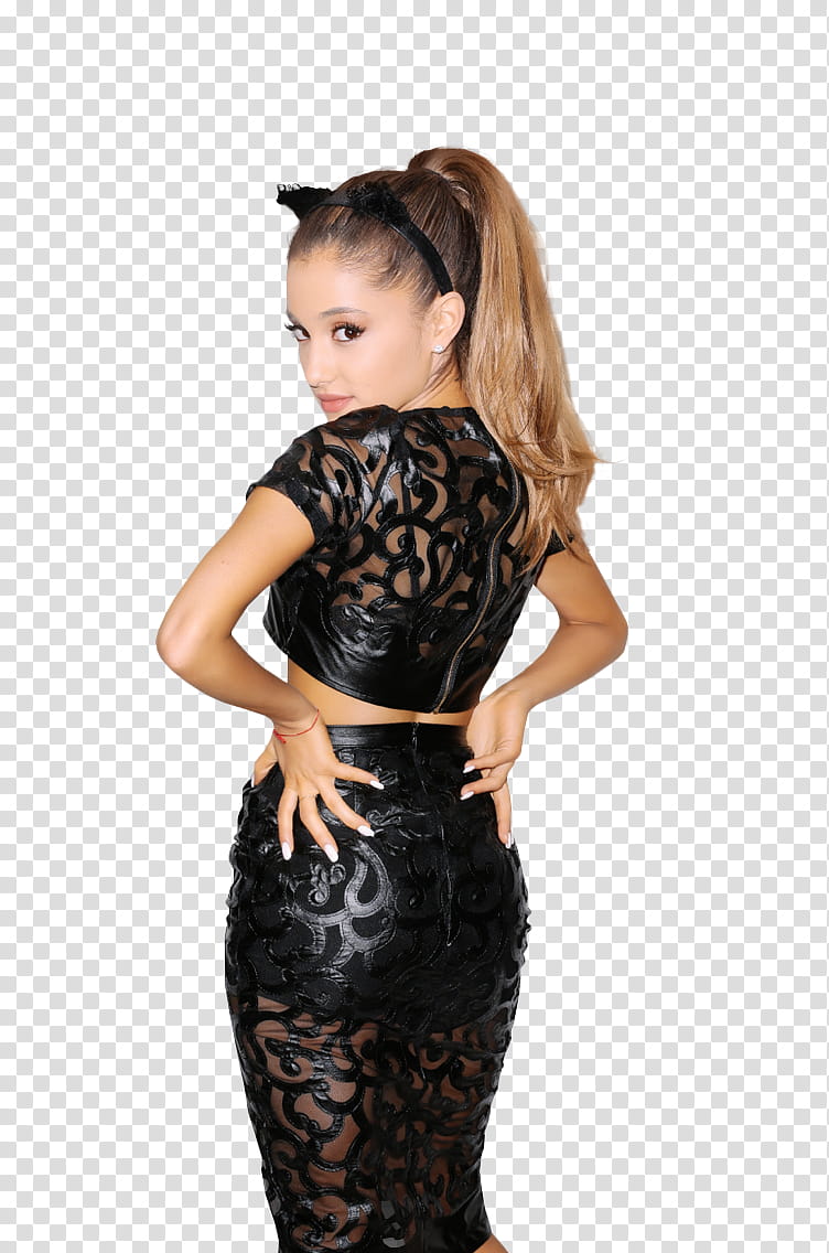 Ariana Grande, Ariana Grande holding her hips transparent background PNG clipart