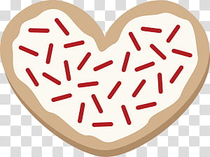 Food s, heart-shaped doughnut transparent background PNG clipart