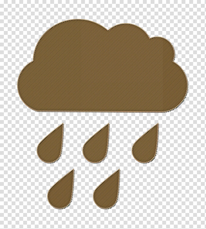 weather icon Rain icon Raindrops falling of a black cloud icon, Ecologism Icon, Brown, Beige, Logo, Plant transparent background PNG clipart