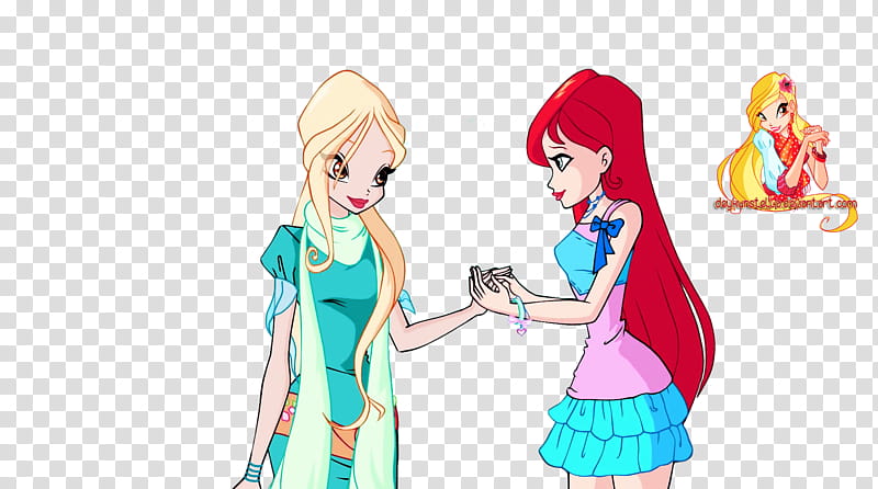 Bloom and Daphne Winx transparent background PNG clipart