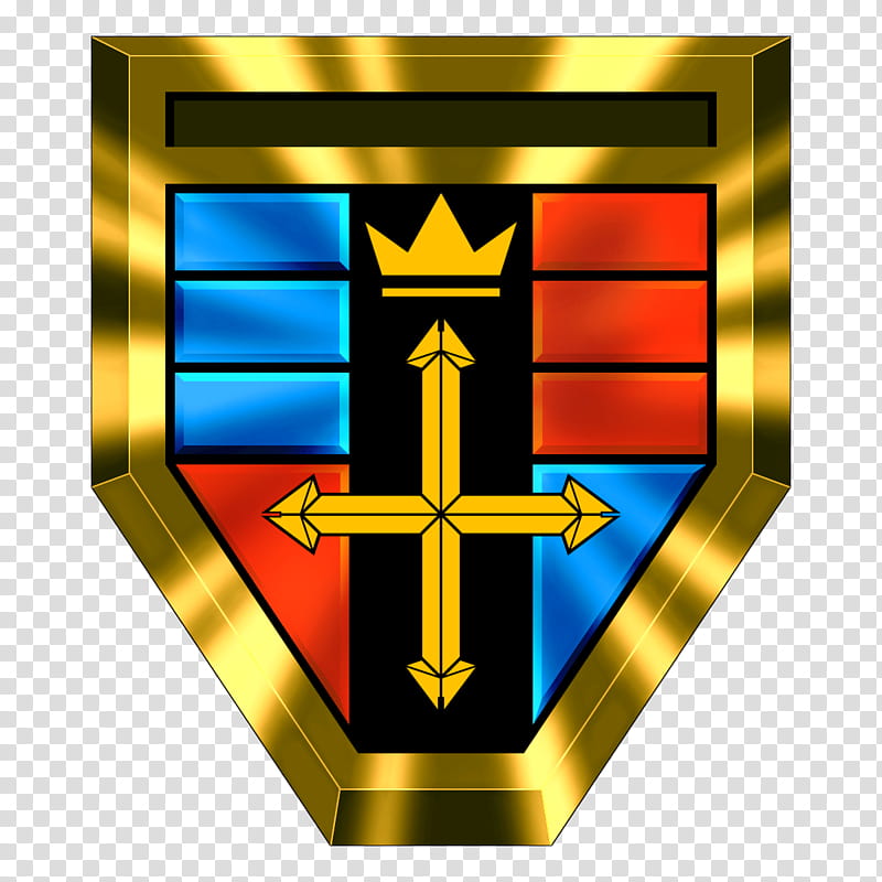 Voltron Iron Cross, gold logo transparent background PNG clipart
