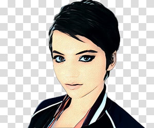 pop art retro vintage, Black Hair, Hair Coloring, Brown Hair, Long Hair, Character,  Cartoon, Character Created By transparent background PNG clipart thumbnail