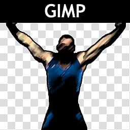 Strong Man dock icons, GIMP transparent background PNG clipart