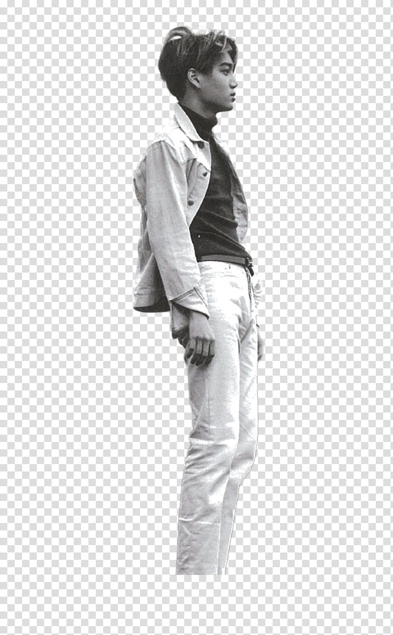 Kai EXODUS Concept, cutout of man wearing jacket, turtleneck shirt, and pants transparent background PNG clipart