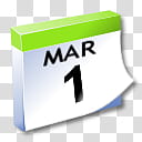 WinXP ICal, March  calendar illustration transparent background PNG clipart