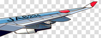 Travel scape, white, red, and blue JA plane art transparent background PNG clipart