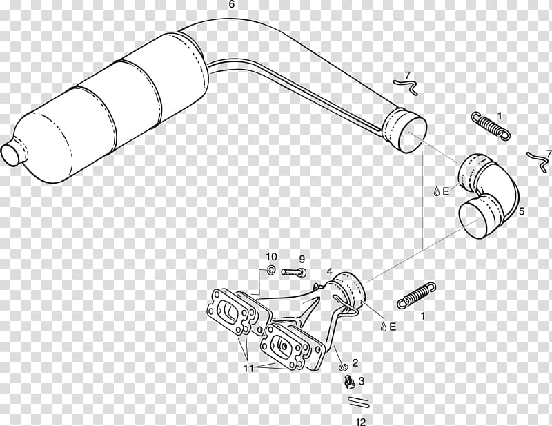 Rotax 503 Line Art, Car, Exhaust System, Muffler, Brprotax Gmbh Co Kg, Engine, Rotax 532, Exhaust Gas transparent background PNG clipart