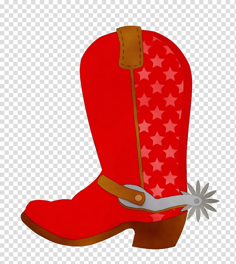 footwear cowboy boot red boot shoe, Watercolor, Paint, Wet Ink, Carmine, Durango Boot transparent background PNG clipart