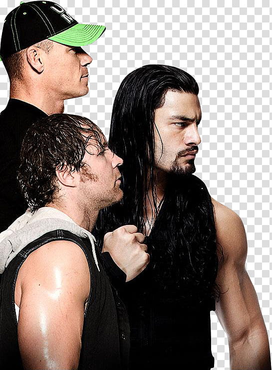 John Cena Roman Reigns Dean Ambrose    transparent background PNG clipart