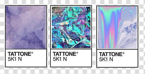Pantone s, purple and teal tattone illustrations transparent background PNG clipart