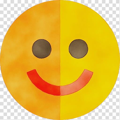 Smiley Yellow Text messaging Meter, Watercolor, Paint, Wet Ink, Emoticon, Facial Expression, Orange, Mouth transparent background PNG clipart