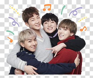 WINNER Line, -member male K-pop group transparent background PNG clipart