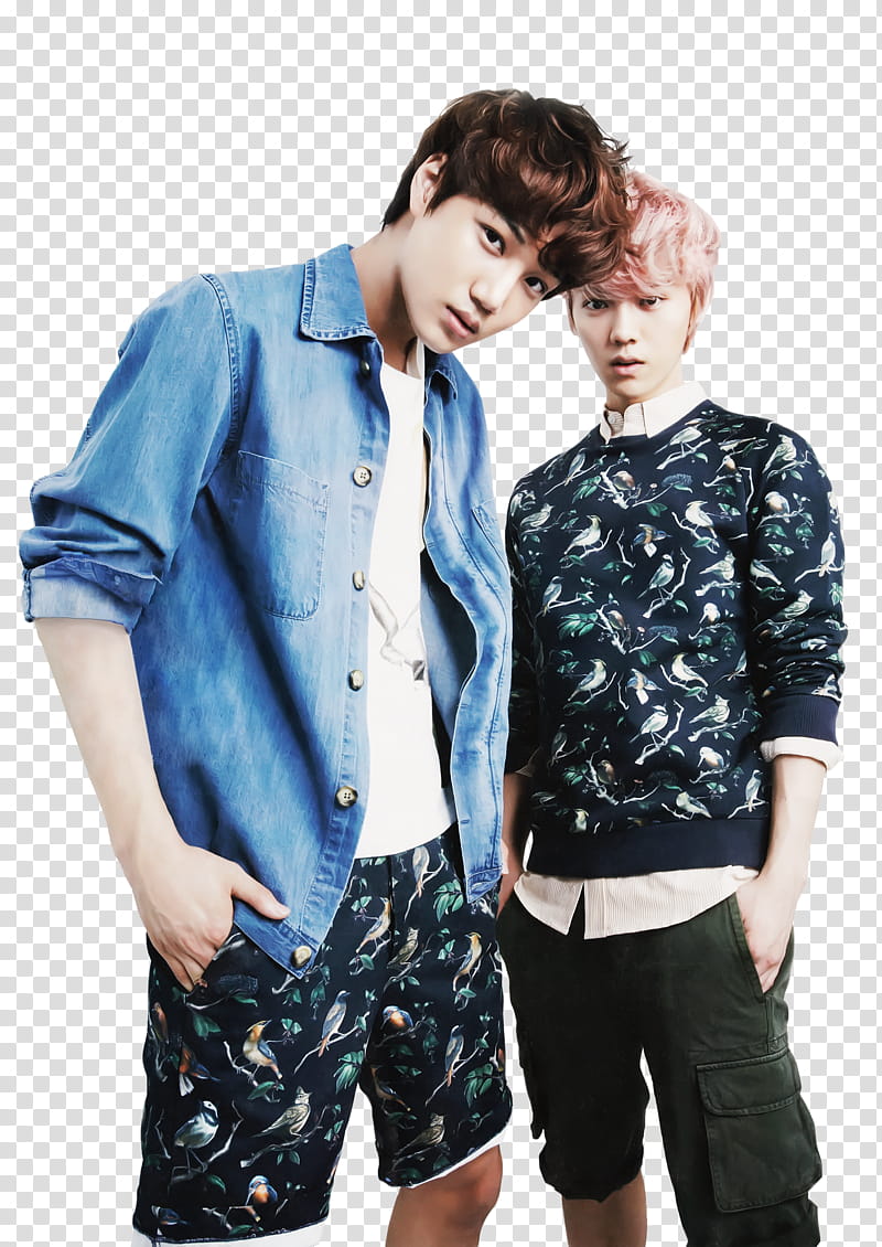 Kai and Luhan, Kai and Luhan from EXO standing transparent background PNG clipart