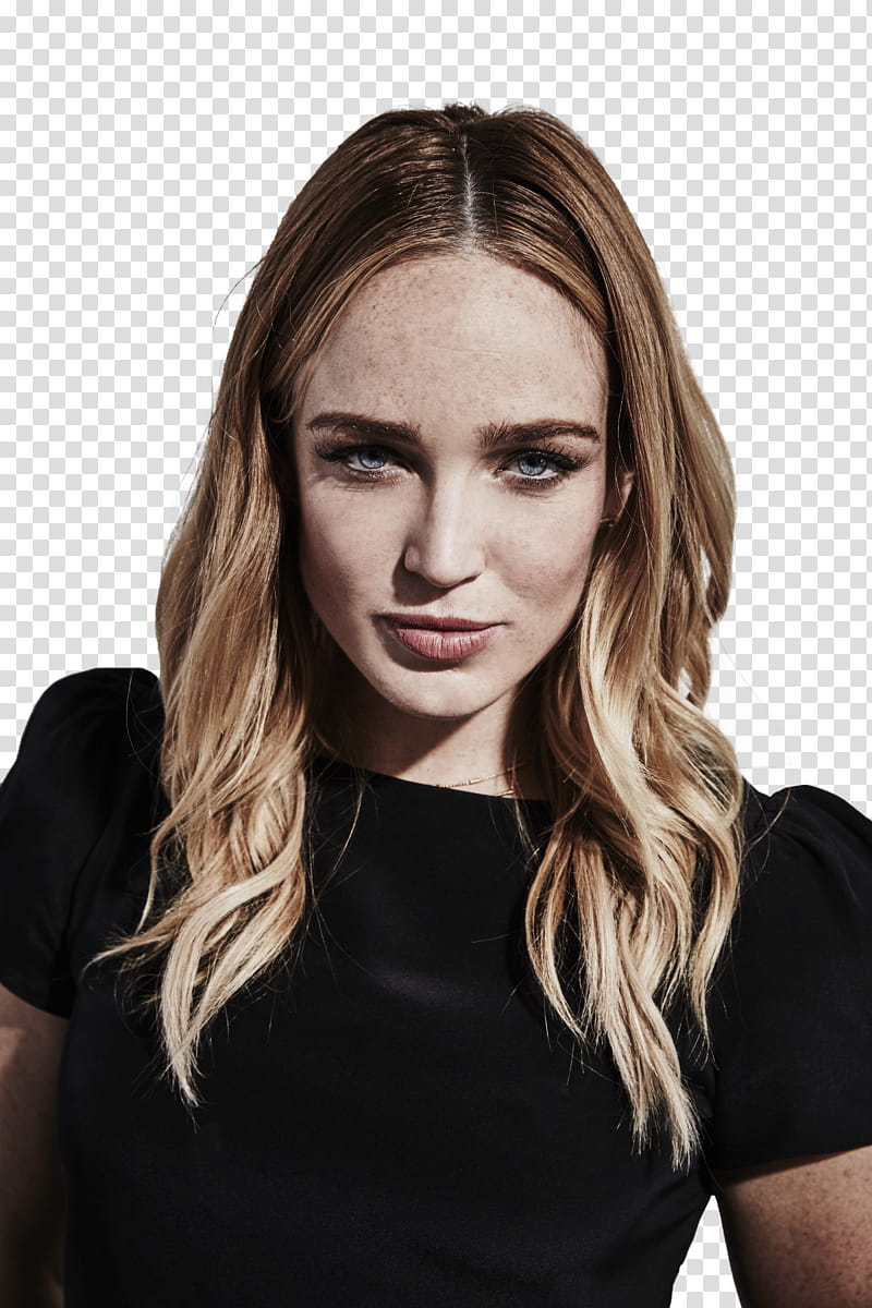 CAITY LOTZ, woman in black top transparent background PNG clipart