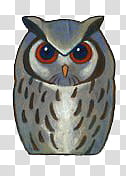 Buhos TrendyLife, gray owl transparent background PNG clipart