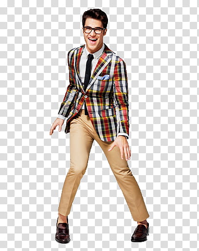 Blaine Anderson , man posing while smiling transparent background PNG clipart