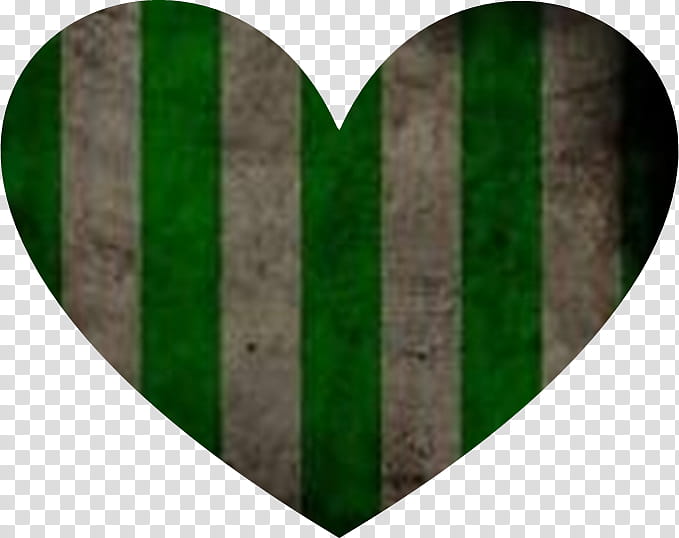 , white and green striped heart transparent background PNG clipart
