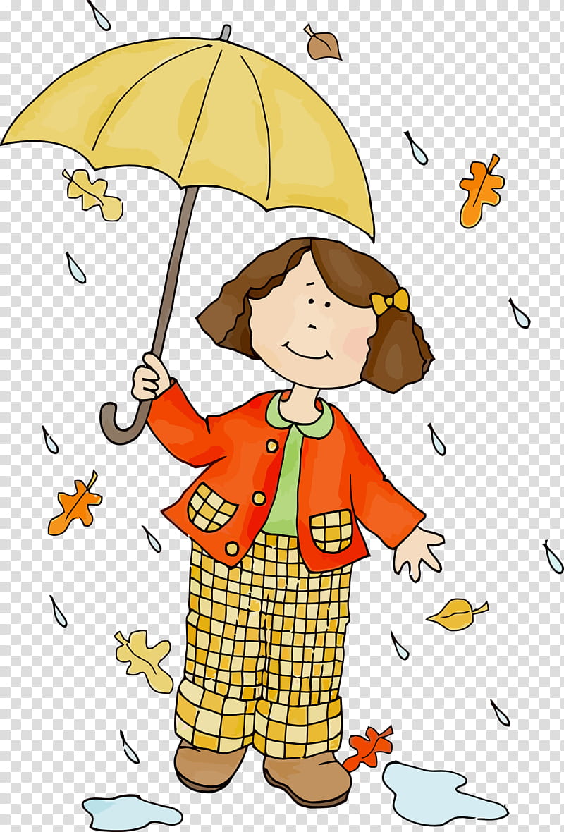 fall leaf autumn leaf leaves, Umbrella, Cartoon, Child transparent background PNG clipart